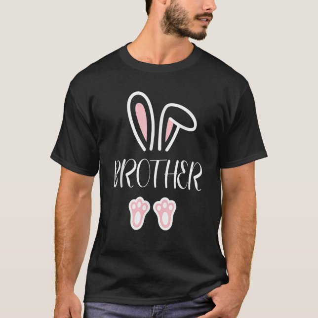Brother Bunny Easter Day Dad Mum Matching Couple F T-Shirt (Front)