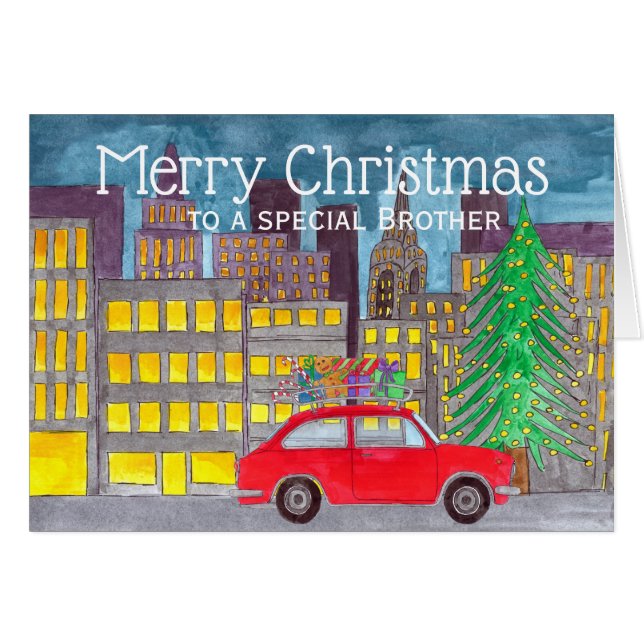 Brother Christmas in the City Customisable  (Front Horizontal)