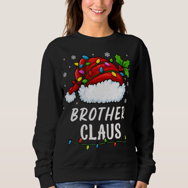 BROTHER CLAUS Matching Family Christmas Outfit Sweatshirt (Front)