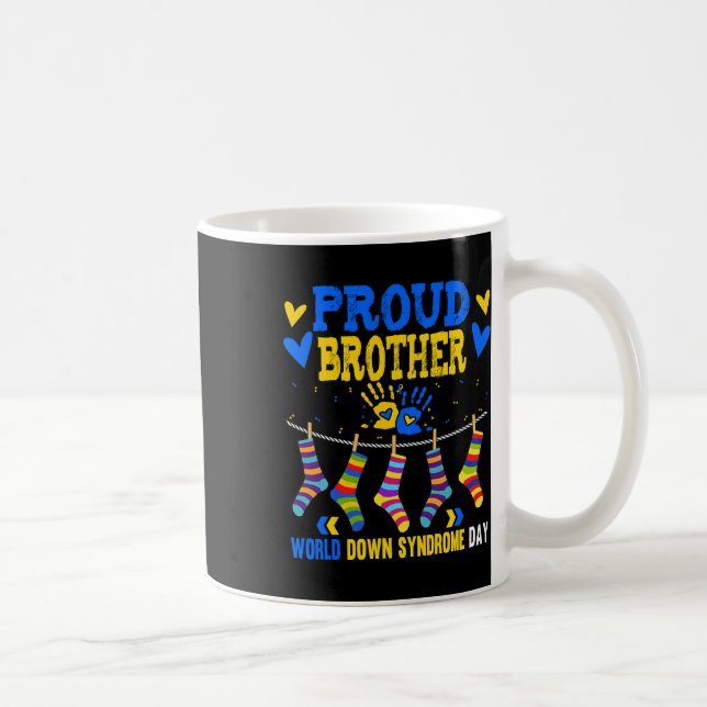 Brother Down Syndrome Awareness  Coffee Mug (Right)