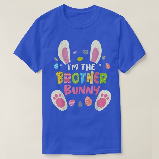 Brother Easter Matching Family Party Bunny Face Co T-Shirt (Design Front)