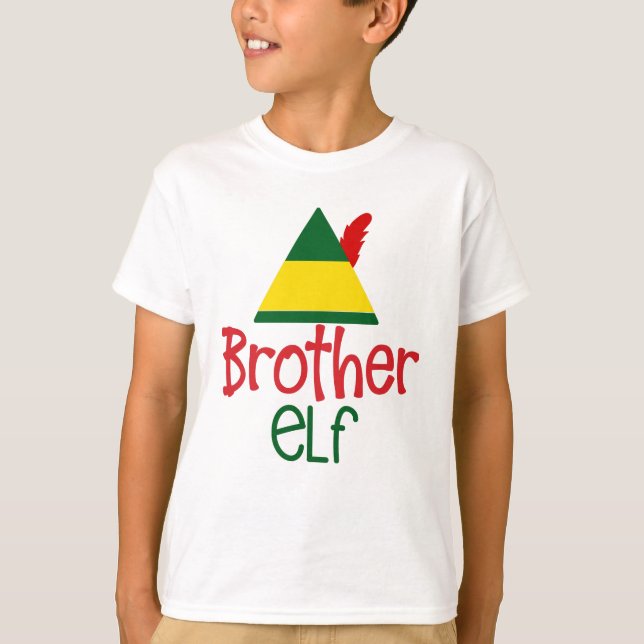 Brother Elf Baby Kids Christmas Holiday Family Fun T-Shirt (Front)