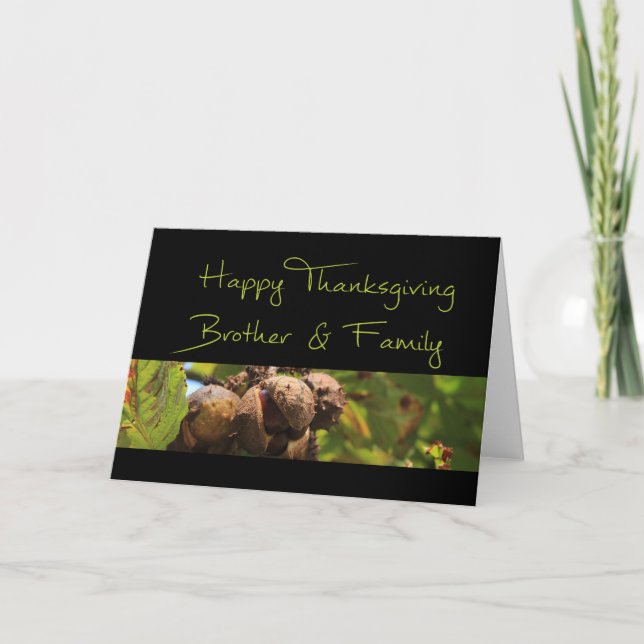 Brother & Family Thanksgiving Card (Front)