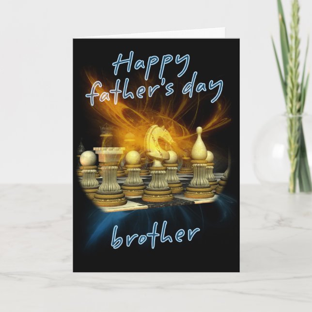 Brother - Father's Day Card - Chess (Front)