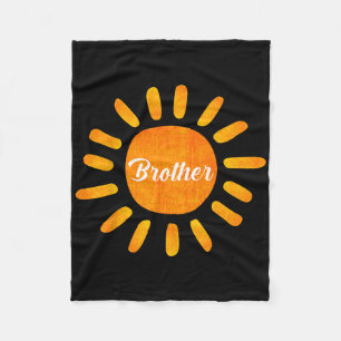 Brother First Trip Around The Sun Family Vacation Fleece Blanket
