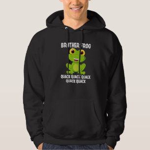Brother Frog Animal Pun Love Amphibian Toad Frogs  Hoodie