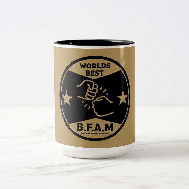 Brother From Another Mother Two-Tone Coffee Mug (Center)