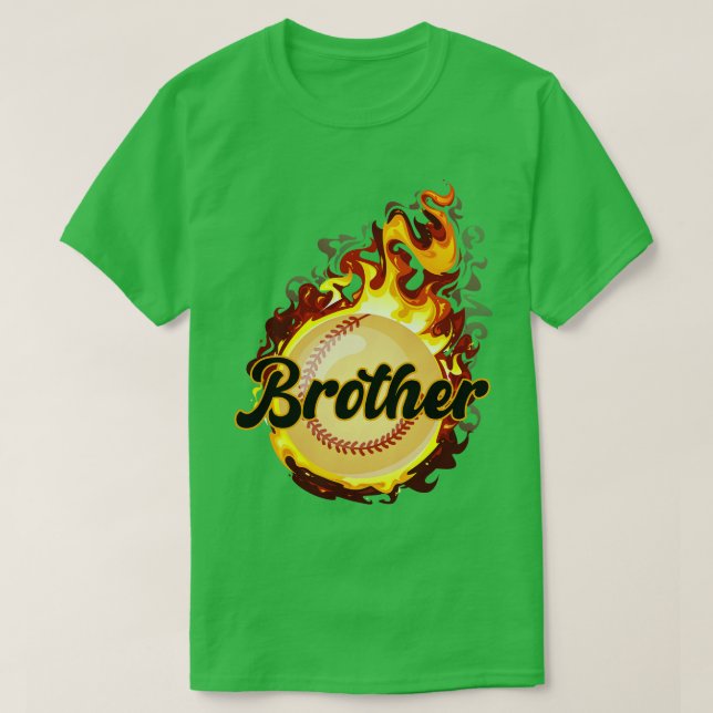 Brother Funny Baseball Player T-Shirt (Design Front)
