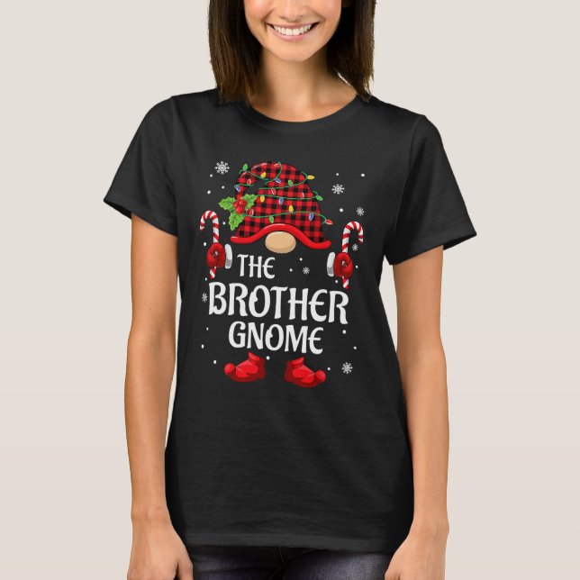 Brother Gnome Matching Christmas Pjs For Family  T-Shirt (Front)