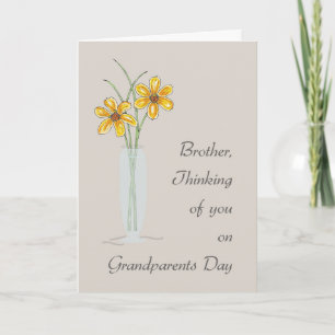 Brother Grandparents Day Thinking of You Card