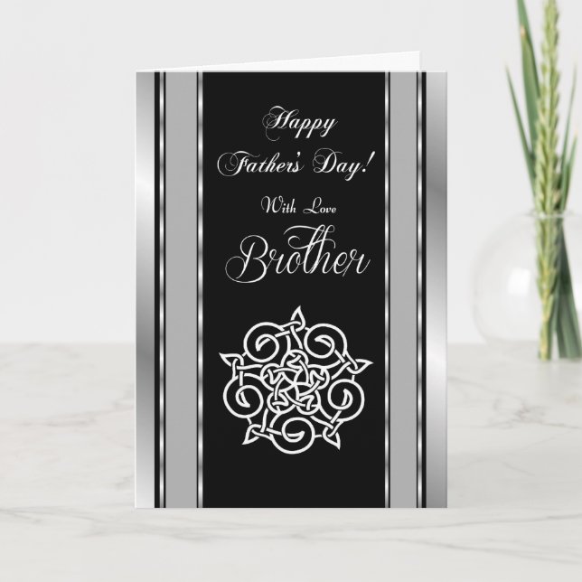 Brother / Happy Father's Day - Celtic Knot Card (Front)