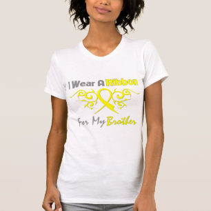 Brother - I Wear A Yellow Ribbon Military Support T-Shirt