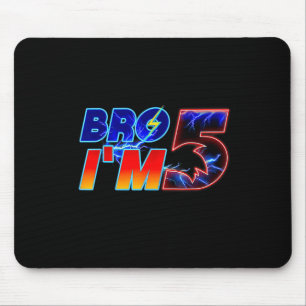 Brother Im 5th Birthday Boy Family Matching Party  Mouse Pad