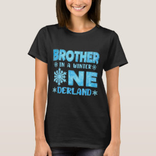 Brother In A Winter Onederland Bday Girl Sweet Sno T-Shirt