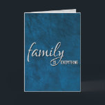 Brother In Law Birthday Blue Leather   Card<br><div class="desc">Blue leather background for brother-in-law's birthday.
Inside text can be changed for any family member.</div>