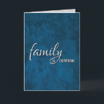 Brother In Law Birthday Blue Leather   Card<br><div class="desc">Blue leather background for brother-in-law's birthday.
Inside text can be changed for any family member.</div>