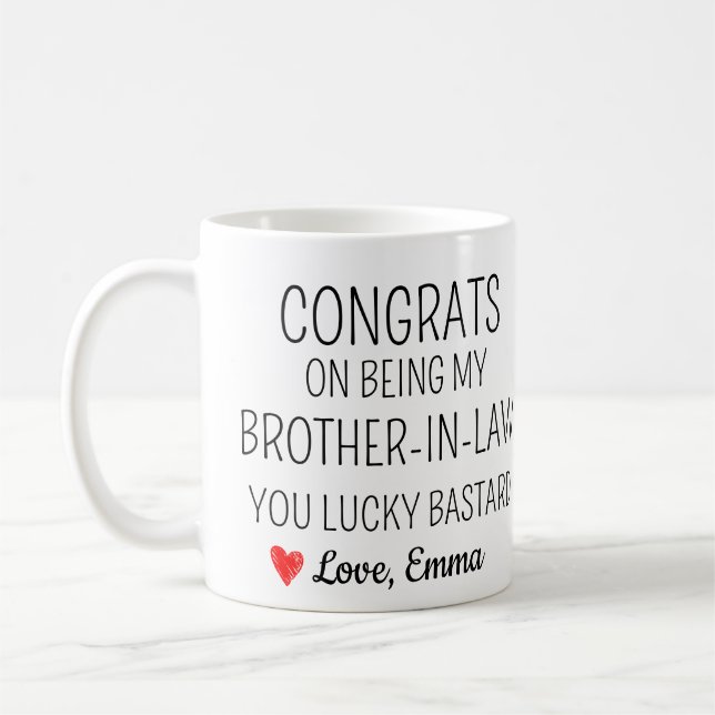 Brother in Law Gift Coffee Mug (Left)