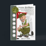 Brother-in-Law Golfer Birthday Greeting Card<br><div class="desc">Brother-in-Law Golfer Birthday Greeting Card With Humour</div>