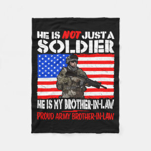 Brother-In-Law Soldier Proud Army Brother-In-Law Fleece Blanket