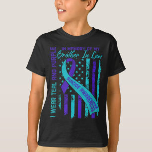 Brother In Law Suicide Awareness Prevention Americ T-Shirt