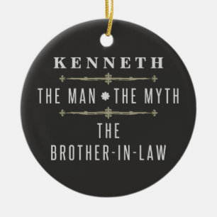 Brother-In-Law The Man The Myth Ceramic Tree Decoration