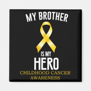 Brother Is Hero Childhood Cancer Awareness Magnet