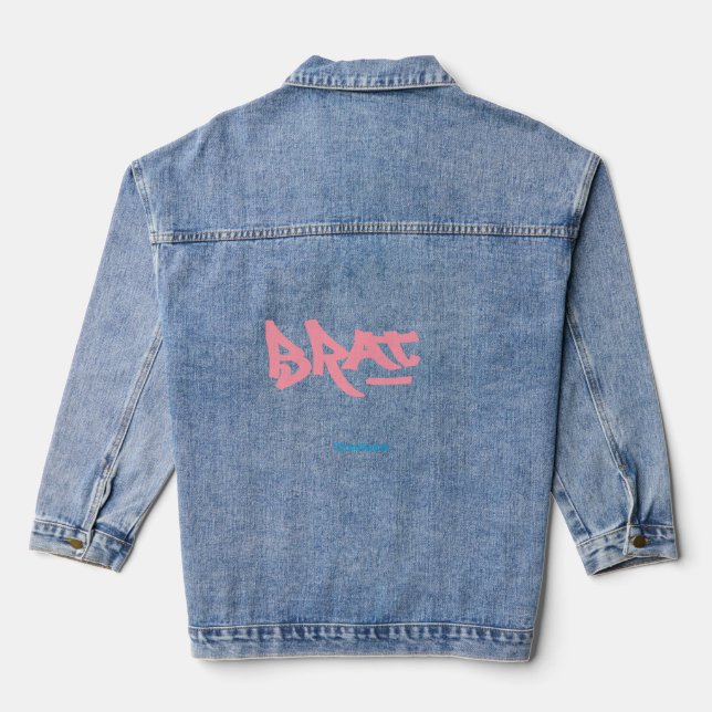 Brother logo denim jacket (Back)