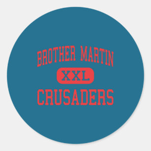 Brother Martin Crusaders High New Orleans _1 Classic Round Sticker