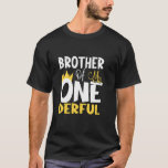 Brother Mr One Derful Wonderful 1st Birthday Party T-Shirt<br><div class="desc">Brother Mr One Derful Wonderful 1st Birthday Party Matching.</div>