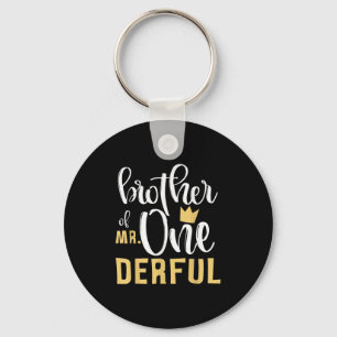 Brother Mr Onederful 1st Birthday First One-derful Key Ring