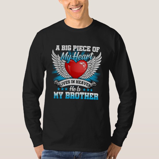 Brother My Angel  In Memory Of Brother In Heaven T-Shirt (Front)