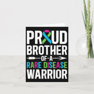 Brother Of A Rare Disease Warrior Rare Disease Awa Card