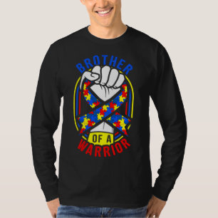 Brother Of A Warrior Autism Awareness Matching T-Shirt