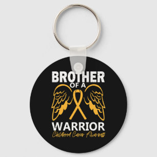 Brother of A Warrior Childhood Cancer Awareness An Key Ring