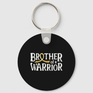 Brother Of A Warrior Childhood Cancer Awareness Bo Key Ring