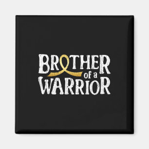 Brother Of A Warrior Childhood Cancer Awareness Bo Magnet
