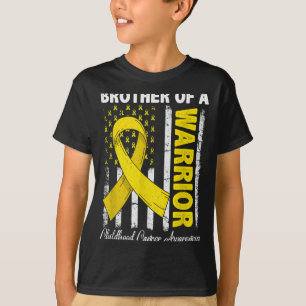 Brother Of A Warrior Childhood Cancer Awareness T-Shirt