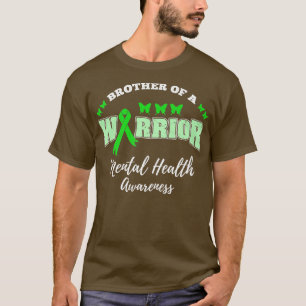 Brother Of A Warrior Mental Health Awareness Premi T-Shirt