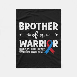 Brother Of A Warrior Syndrome Awareness  Fleece Blanket