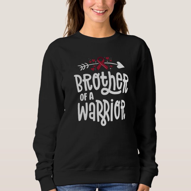 Brother Of A Warrior Vascular Malformation Hemangi Sweatshirt (Front)
