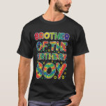 Brother of Birthday Boy Tie Dye Party Kids Family  T-Shirt<br><div class="desc">Brother of Birthday Boy Tie Dye Party Kids Family Matching</div>