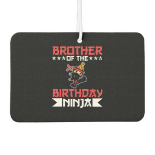 Brother Of Birthday Ninja Fight Taekwondo Gift Car Air Freshener