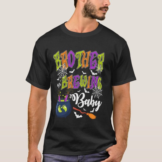 Brother of Brewing Baby Spooky Family Halloween Ba T-Shirt (Front)