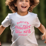 Brother of Oneder The Sea Mermaid birthday girl T-Shirt<br><div class="desc">Flower Glitter Mermaid Tail Splish Splash Pink and Purple</div>