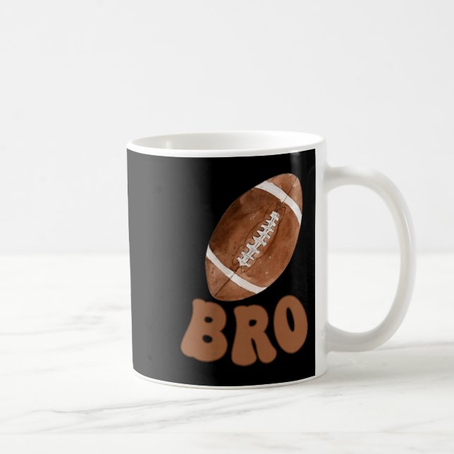 Brother Of The 1 Year Old Football First Birthday  Coffee Mug (Right)