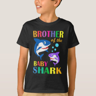 Brother Of The Baby Birthday Shark Brother Shark T-Shirt