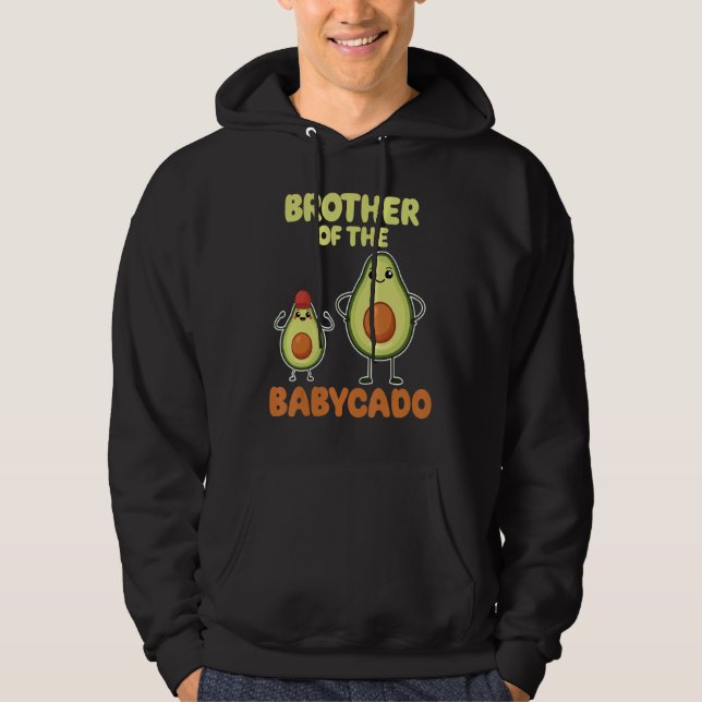 Brother Of The Babycado Avocado Cute Family Pregna Hoodie (Front)