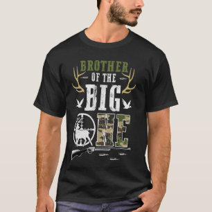 Brother of The Big One 1st Birthday Boy Deer Hunte T-Shirt