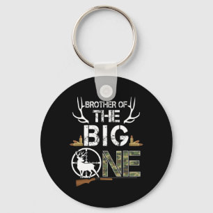 Brother Of The Big One Birthday Boy Deer Hunter Ca Key Ring