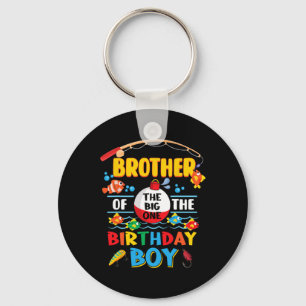 Brother Of The Big One Fishing 1st Birthday Ofisha Key Ring